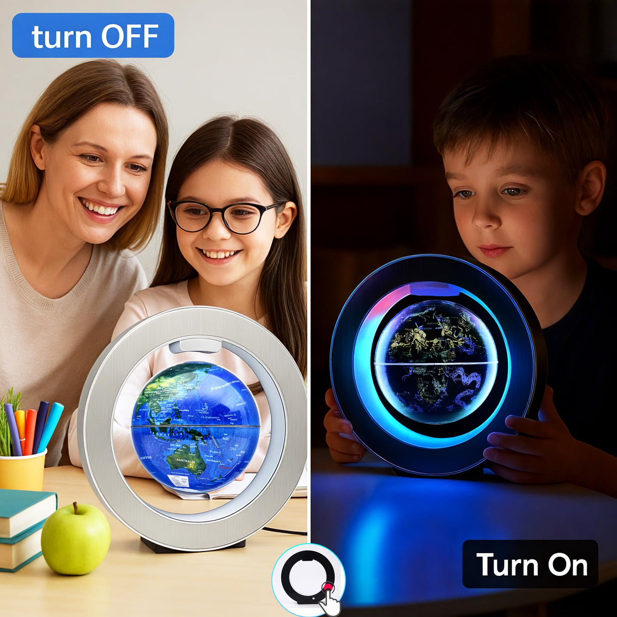 Magnetic Levitation Floating Globe 4 Constellation Geography - KAIMC Official Imagery - 6