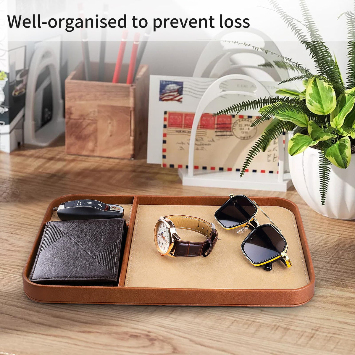 SENEN Leather Tray Stylish and Organized Multifunctional - SENEN Official Imagery - 7