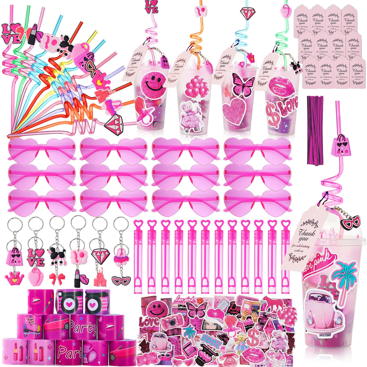 DreamTale 134Pcs Pink Princess Party Favors Gift Set for - DreamTale Official Imagery - 2