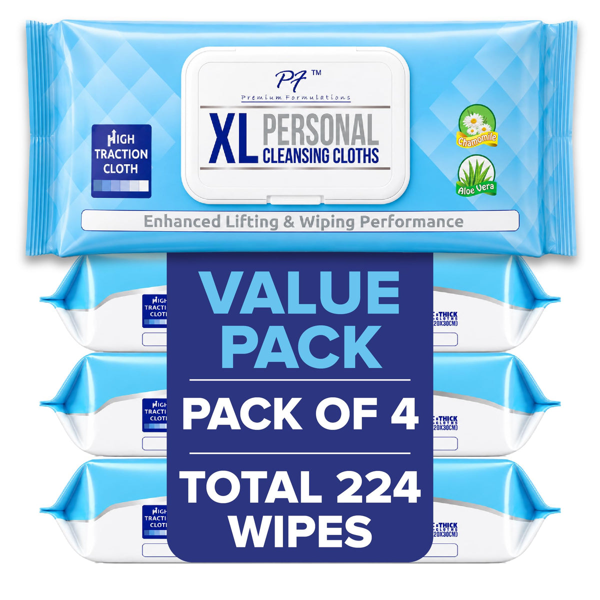 XL Adult Wipes High Traction Uber Thick Extra Large Wash - Premium Formulations Official Imagery - 1