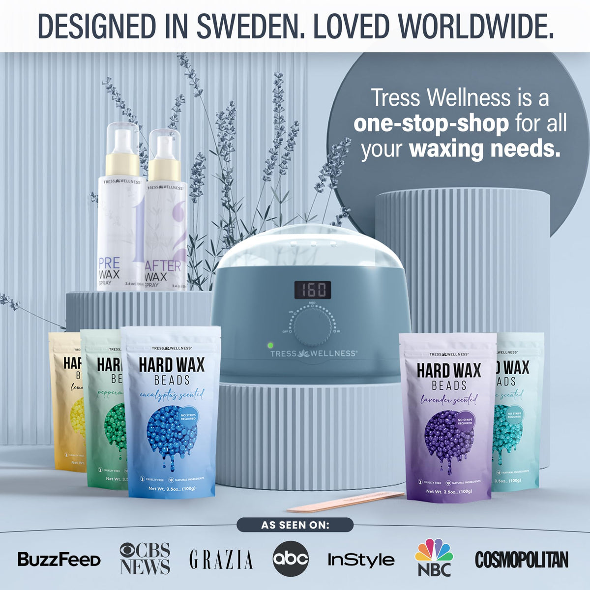 Tress Wellness Award Winning Waxing Kit for Sensitive Skin - Tress Wellness Official Imagery - 8