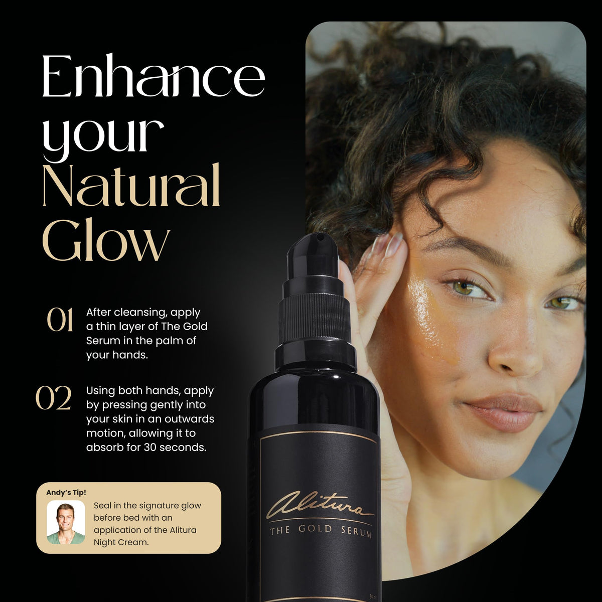 Alitura Gold Serum Anti Aging Peptide And Collagen Face - Alitura Official Imagery - 5