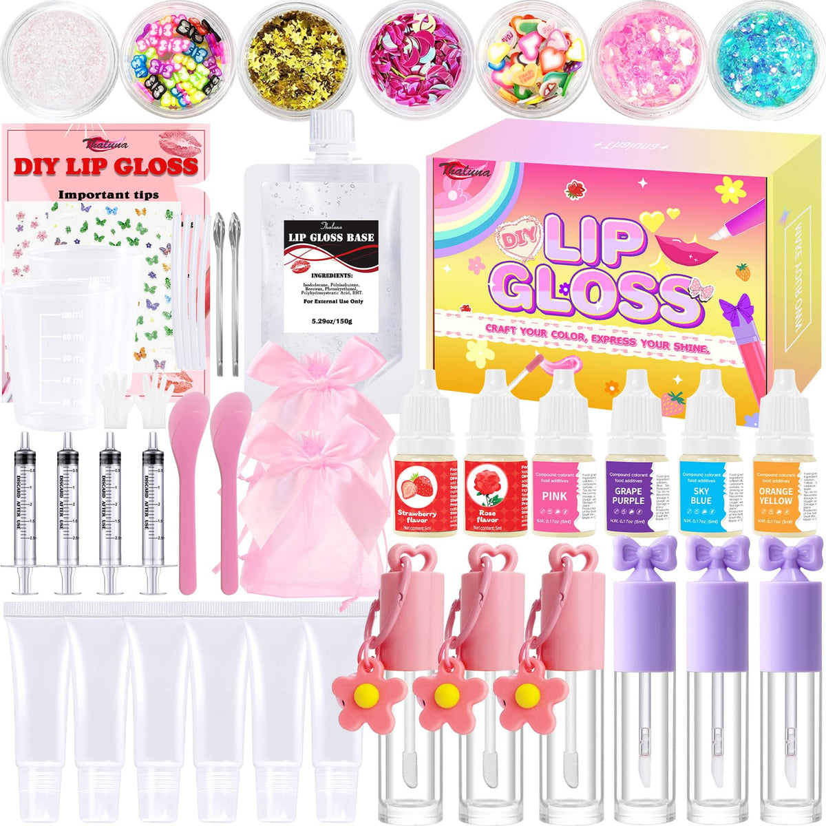 Thaluna Lip Gloss Making Kit Lip Gloss Set for Women Lip Kit - Thaluna Official Imagery - 2