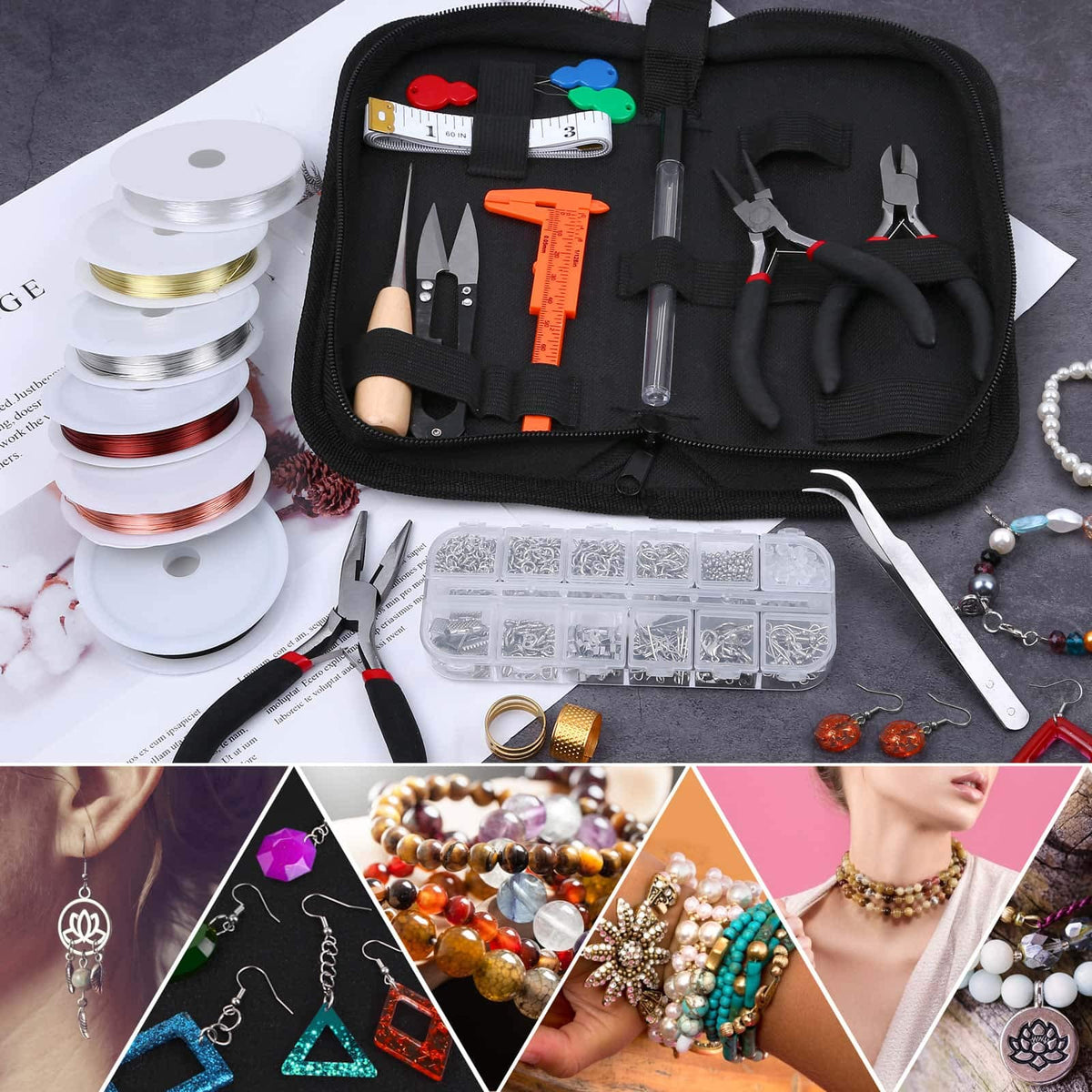 Thrilez Wire Wrapping for Jewelry Making Repair and Beading - Thrilez Official Imagery - 8