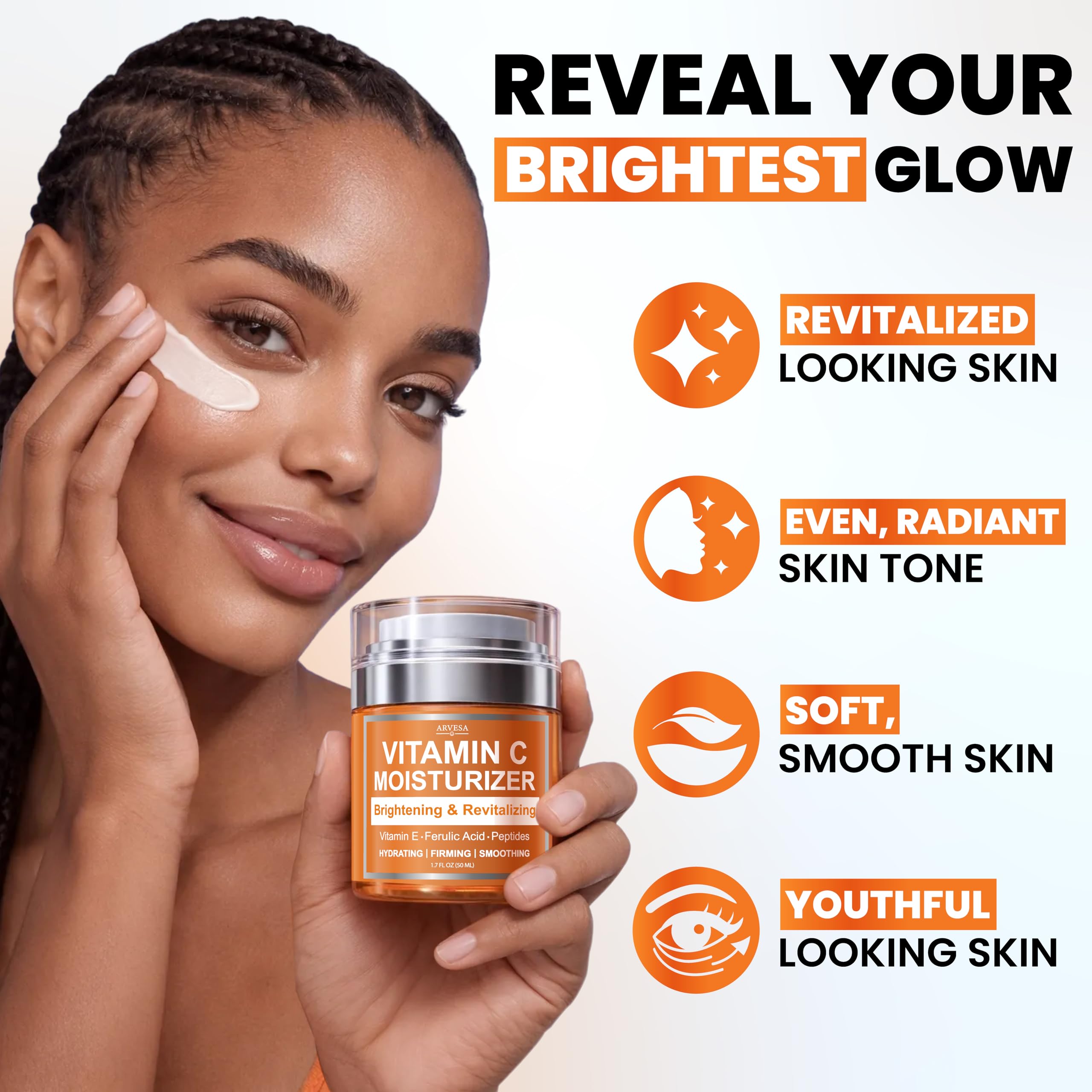 Vitamin C Moisturizer for Face - Arvesa