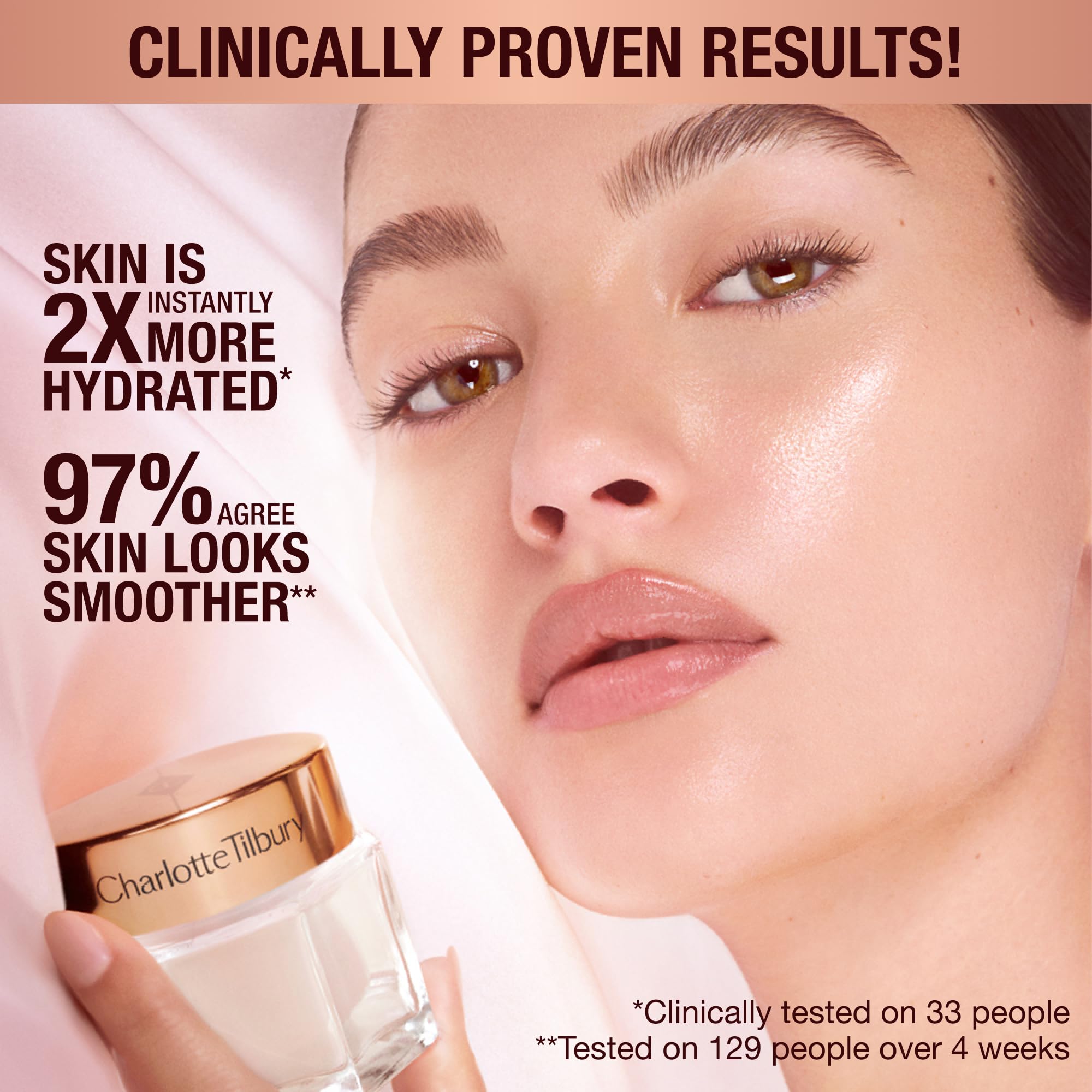 Charlotte Tilbury Magic Cream Face Moisturizer - Firming & Hydrating Face Cream to Create a Smoother-Looking Base for Makeup - Enriched with Vitamins C & E, Peptide Complex & Hyaluronic Acid - Elefair Tech Official Product View 6