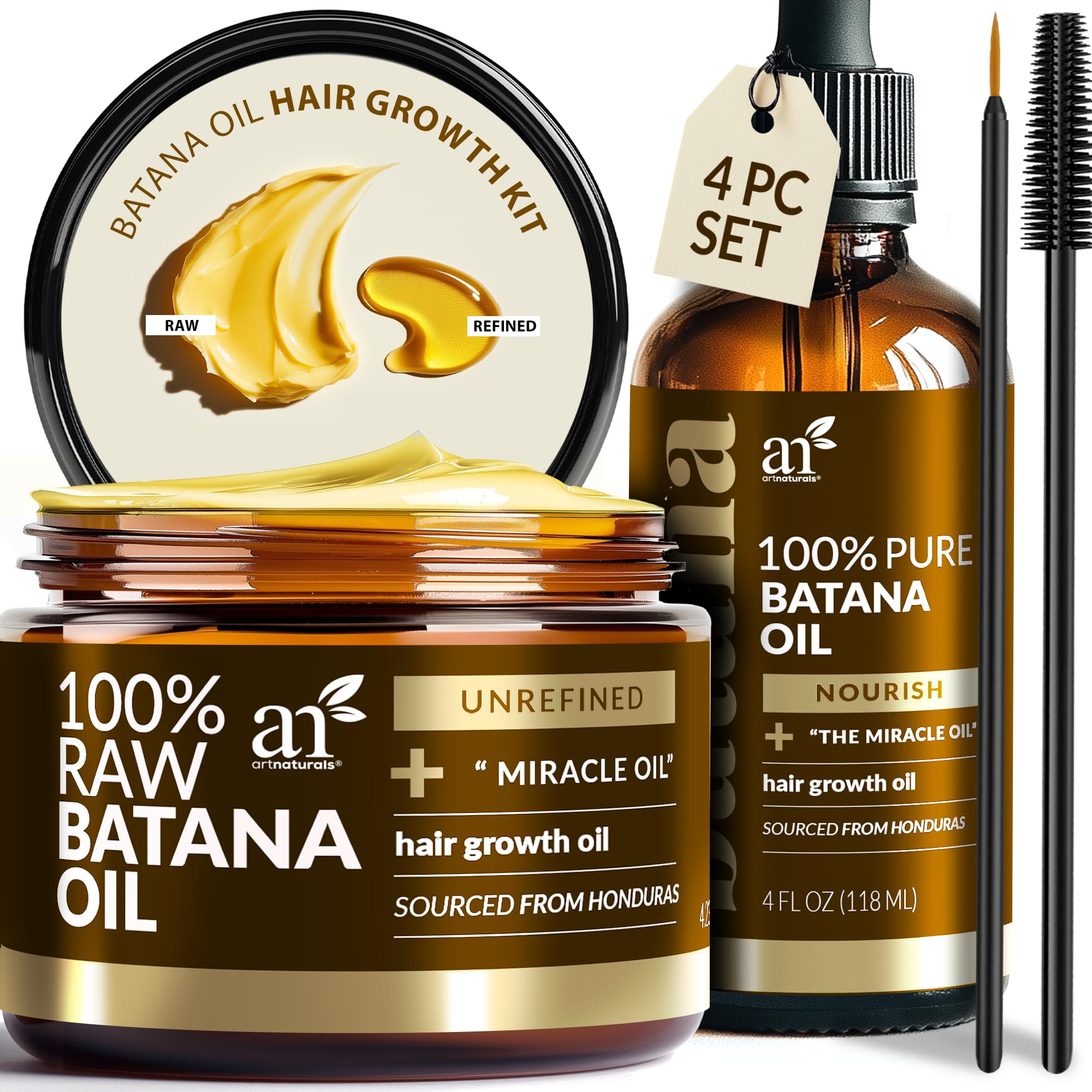Artnaturals Batana Oil Hair Care Set, 4 Piece - Artnaturals Official Product View 2