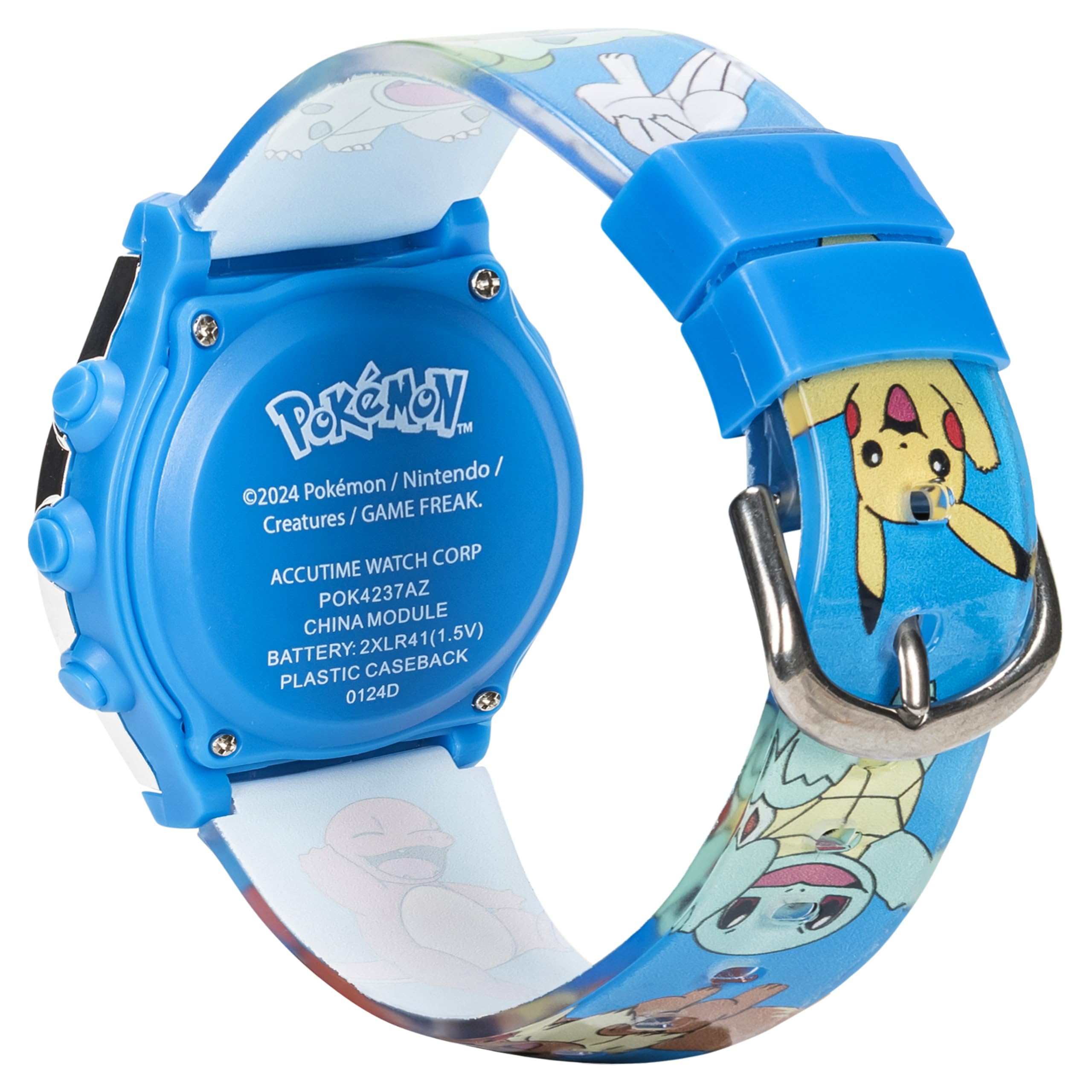 Accutime Pokémon Kids Digital Watch with Flashing LED Lights, Pikachu - View 8
