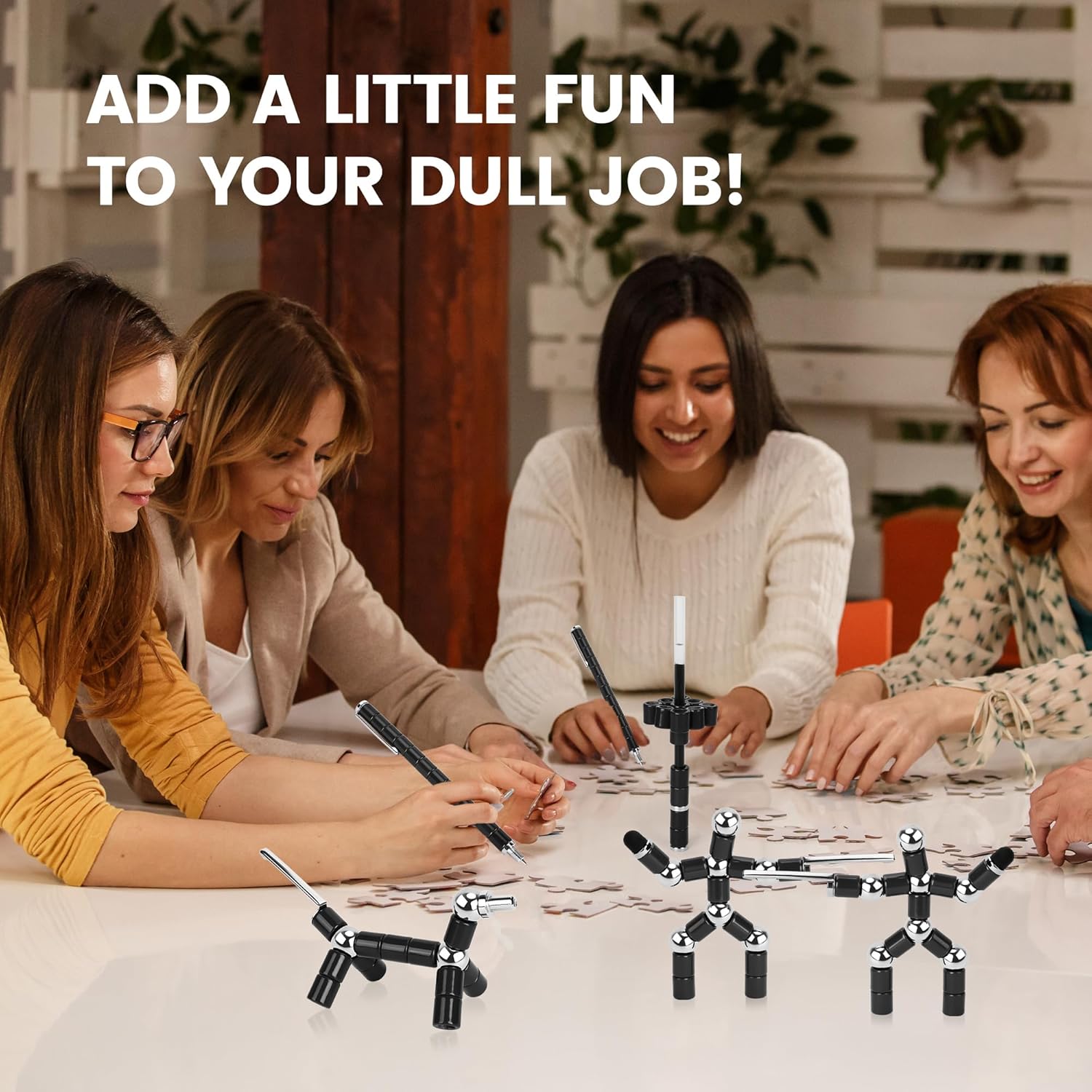 Magnetic fidget pen by puxmrko with sleek design, ideal for stress relief and focus, perfect for teenagers and work decompression.