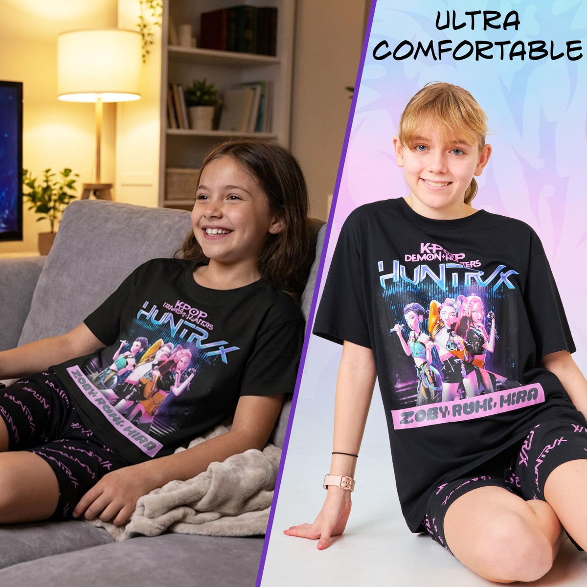 KPop Demon Hunters Officially Licensed 2 Pc Pajamas Set - KPop Demon Hunters Official Imagery - 3
