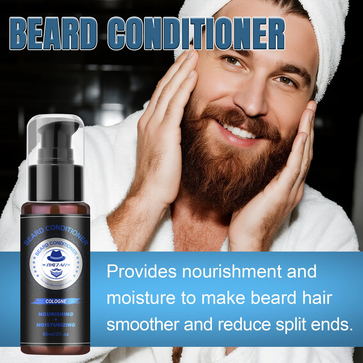 XIKEZAN Beard Kit for Men Grooming Care w Cologne Soften - XIKEZAN Official Imagery - 5