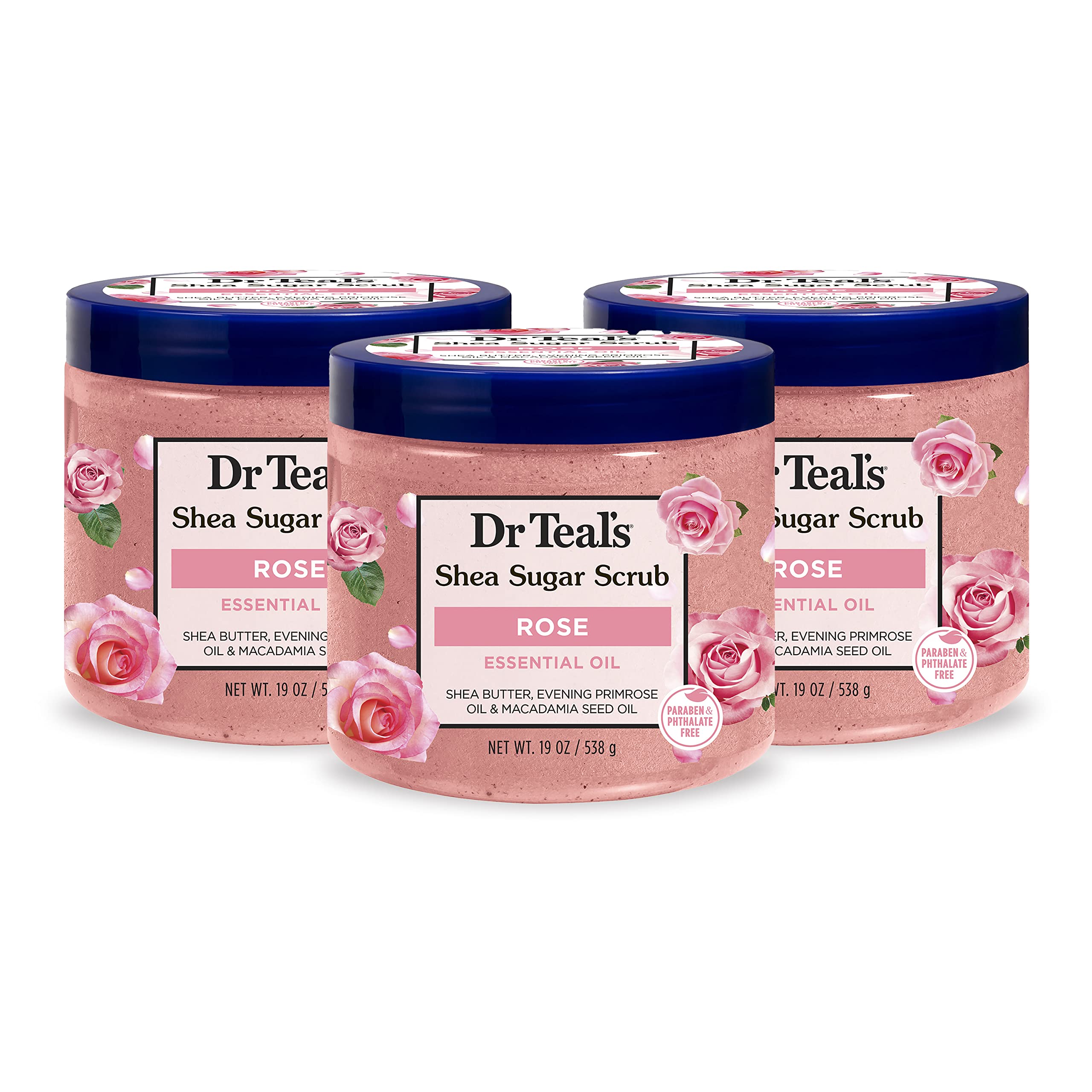 Dr Teal s Shea Sugar Body Scrub Rose with Essential Oil 19 - Dr Teal's Official Imagery - 2