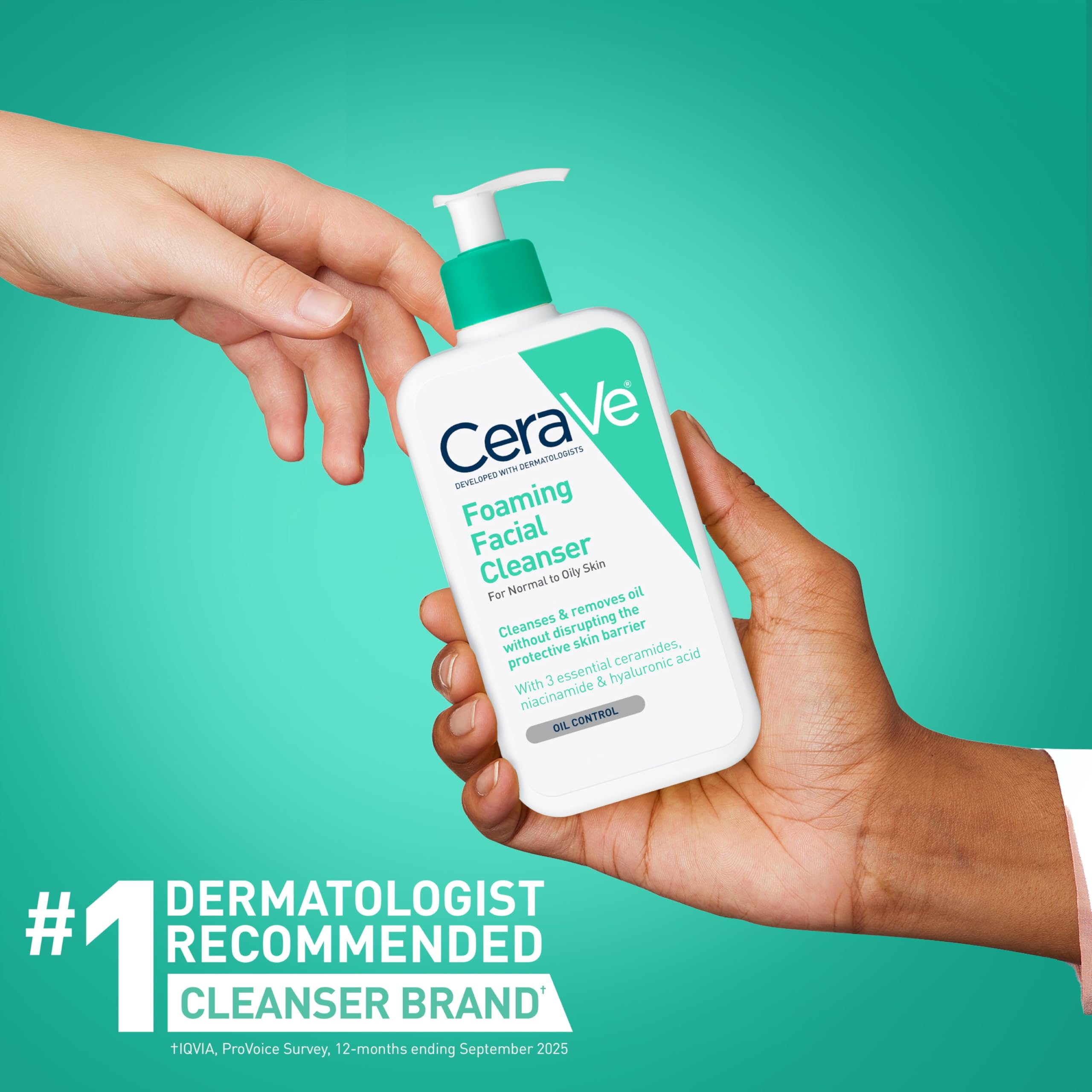 CeraVe Foaming Facial Cleanser, Face Wash for Oily Skin, 16fl oz - CeraVe Official Product View 7