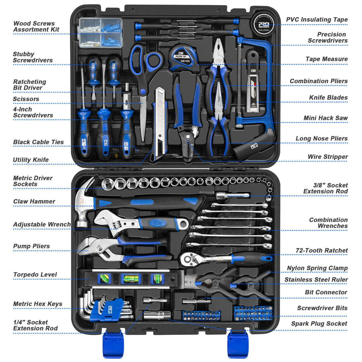 Prostormer 259 Piece Tool Kit General Household Hand Tool - Prostormer Official Imagery - 4