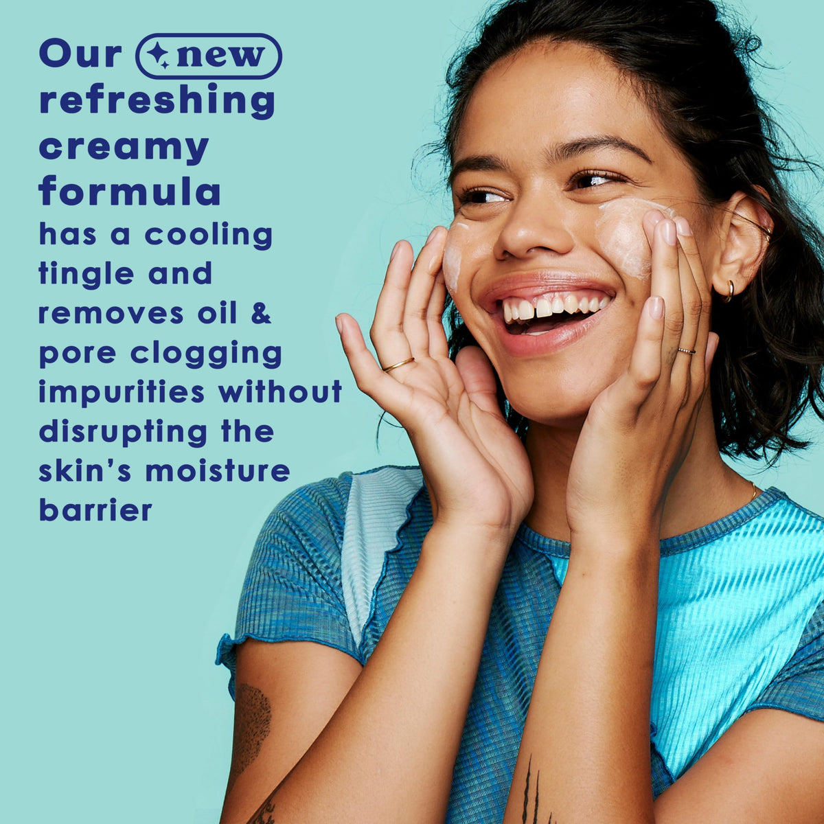 Clean Clear Oil Free Deep Action Cream Facial Cleanser - Clean & Clear Official Imagery - 4