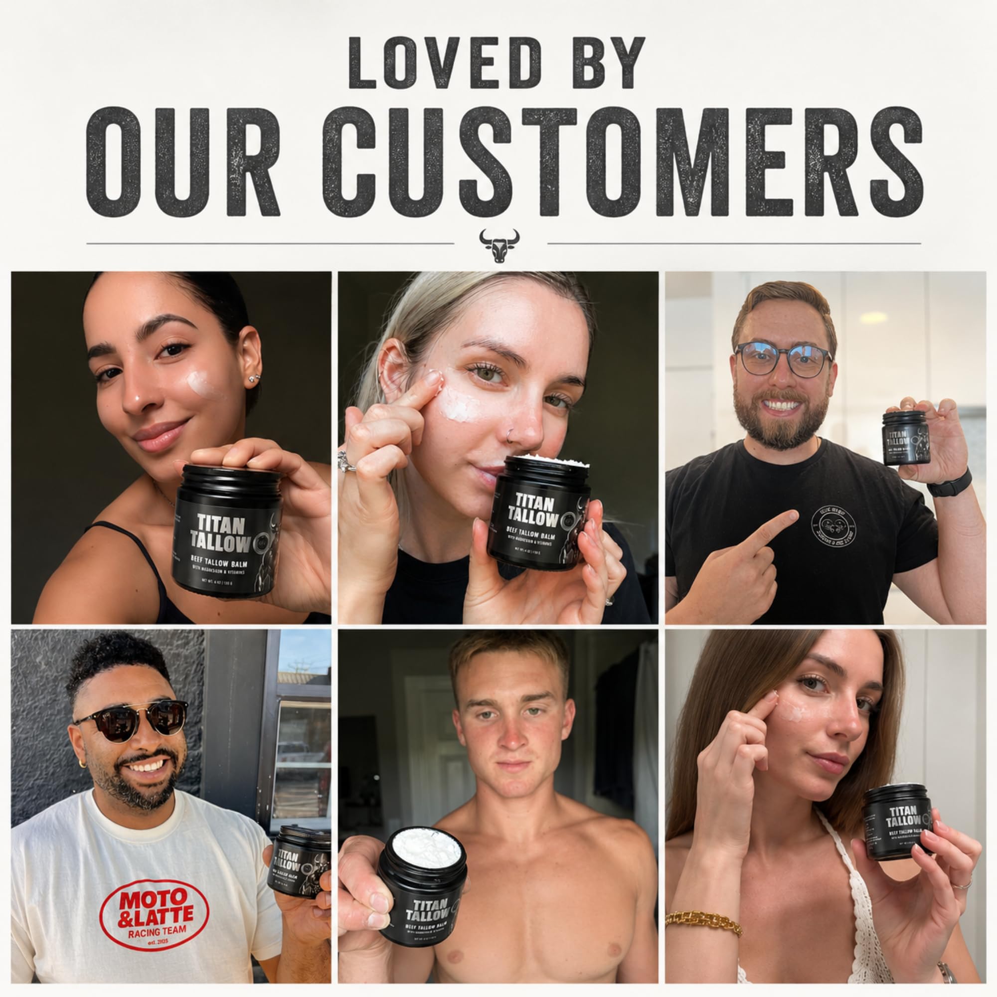 Balm for Face and Body with Magnesium - Grass-Fed, Grass-Finished Beef Tallow Moisturizer with Manuka Honey, Jojoba Oil, Rosehip Oil, Calendula Extract, and Vitamin E - Titan Tallow Official Product View 5