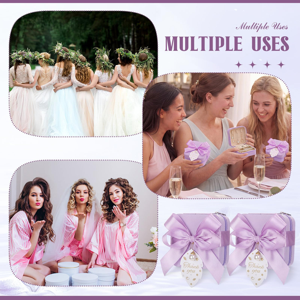 Nosiny Travel Jewelry Case Bulk Mini Bridesmaid Gifts - Nosiny Official Imagery - 3