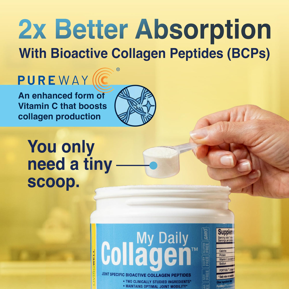 Collagen Peptides Powder Hydrolized Type 1 3 Collagen - My Daily Collagen Official Imagery - 5