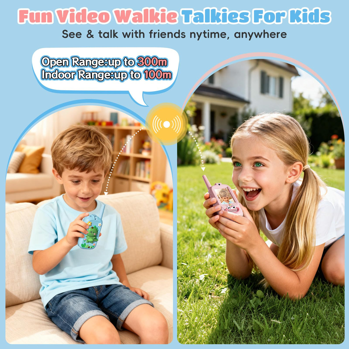 Video Walkie Talkies for Kids Kids Walkie Talkies 2 Pack - FHskFH Official Imagery - 3