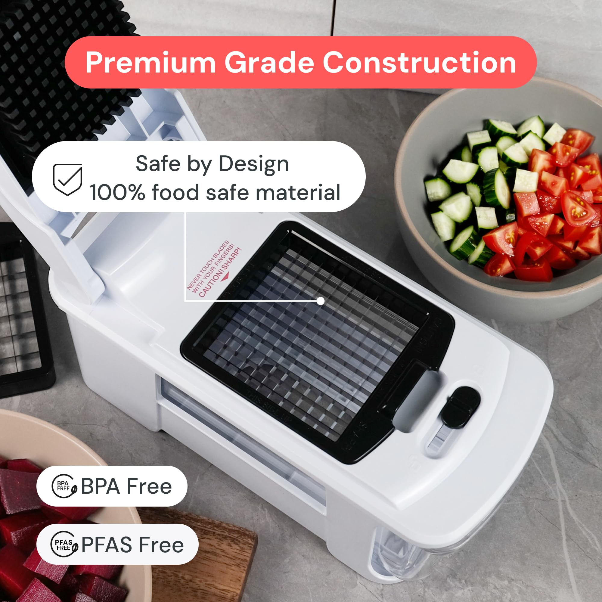Fullstar Pro XL Vegetable Chopper & Mandoline Slicer w Pull-Out C by fullstar - Angle View 6