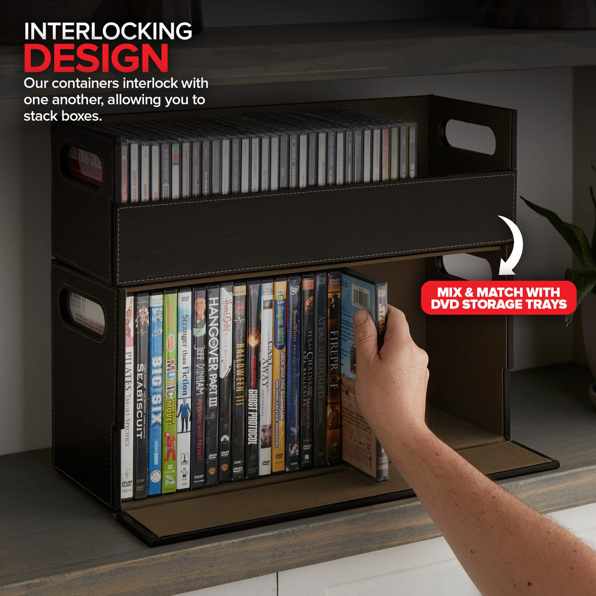 Stock Your Home DVD Storage Box Movie Shelf Organizer for - Stock Your Home Official Imagery - 6