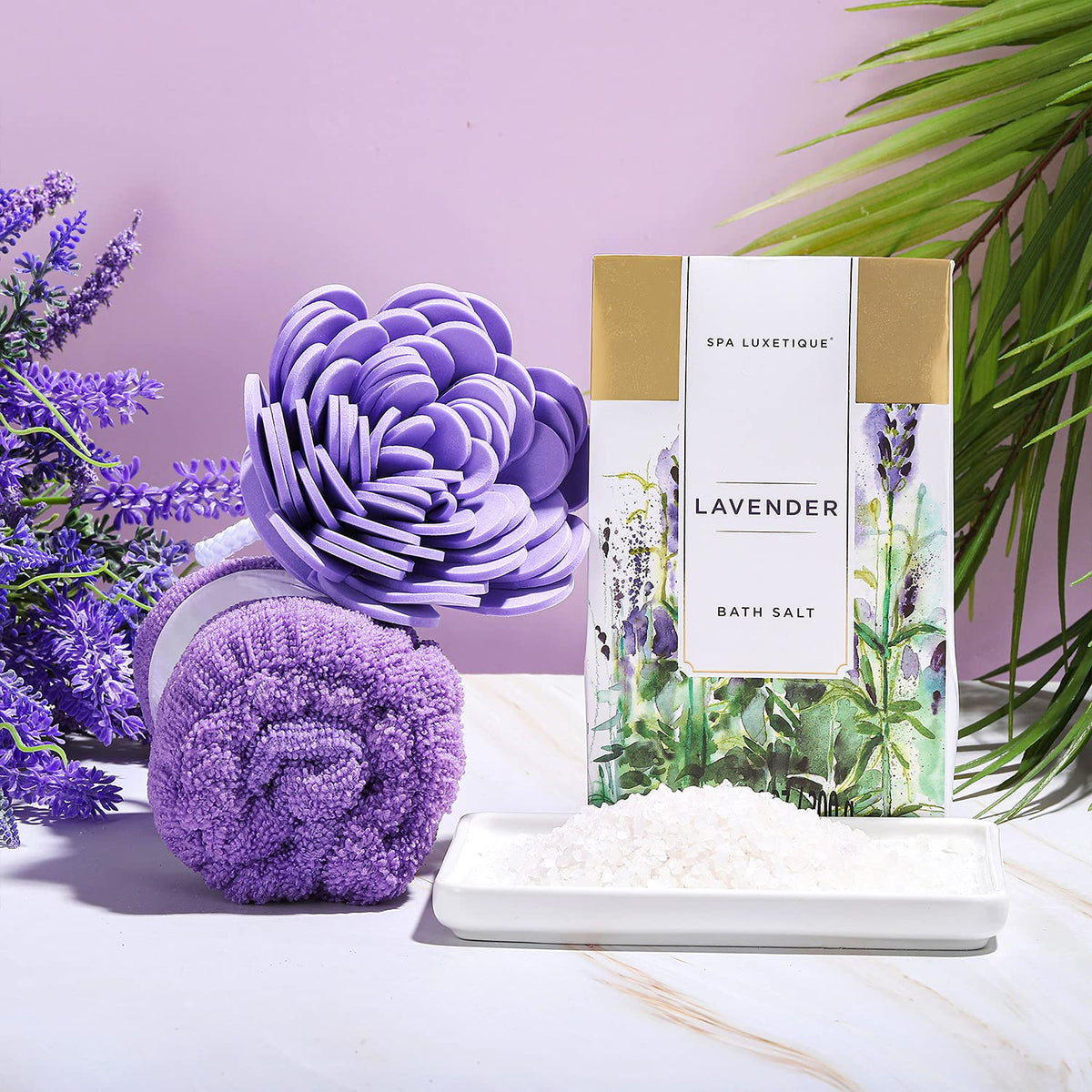 Spa Luxetique Spa Gift Baskets for Women 12 Pcs Lavender - spa luxetique Official Imagery - 7