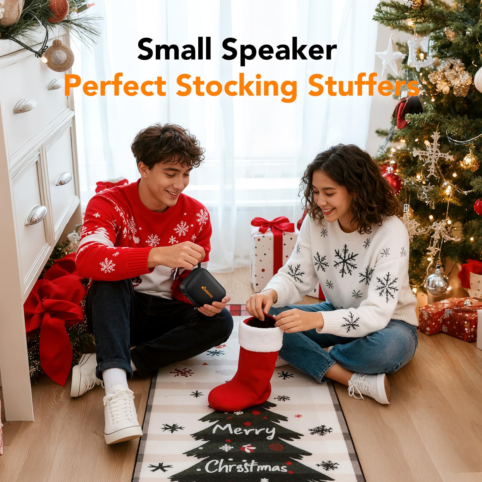 dbsono Portable Bluetooth Speaker Line-in Support: IPX5 Waterproof, Bl - View 9