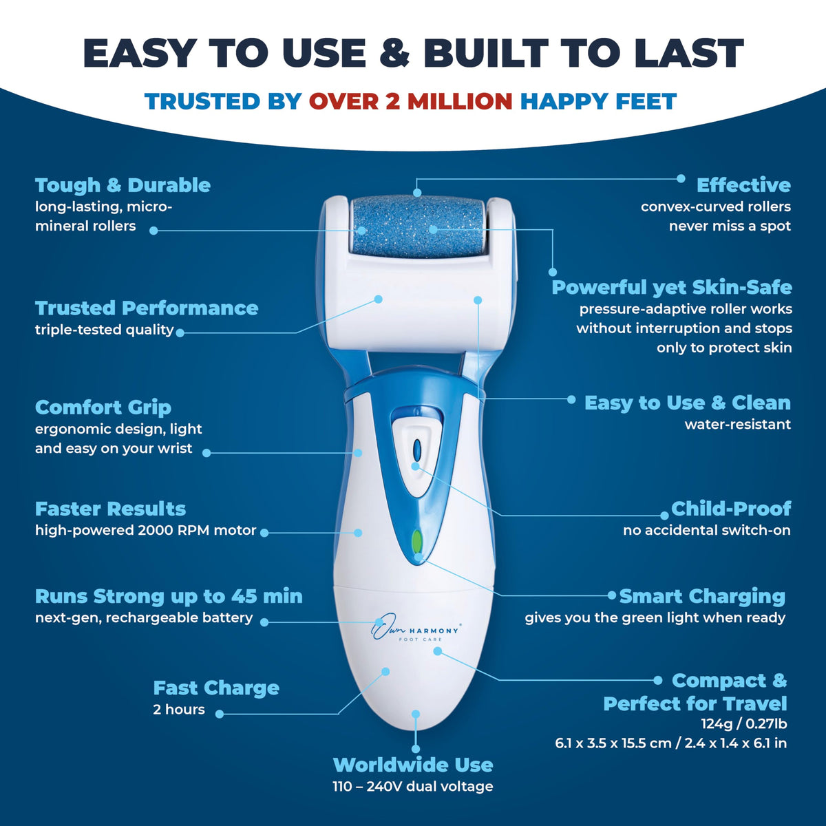 Own Harmony Electric Foot Callus Remover - Own Harmony Official Imagery - 4