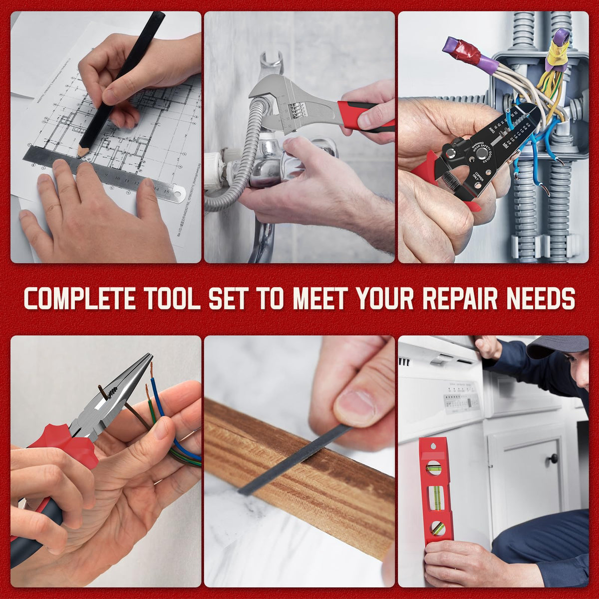 Sundpey 379 Pcs Portable Complete Home and Auto Tool Kit - Sundpey Official Imagery - 7