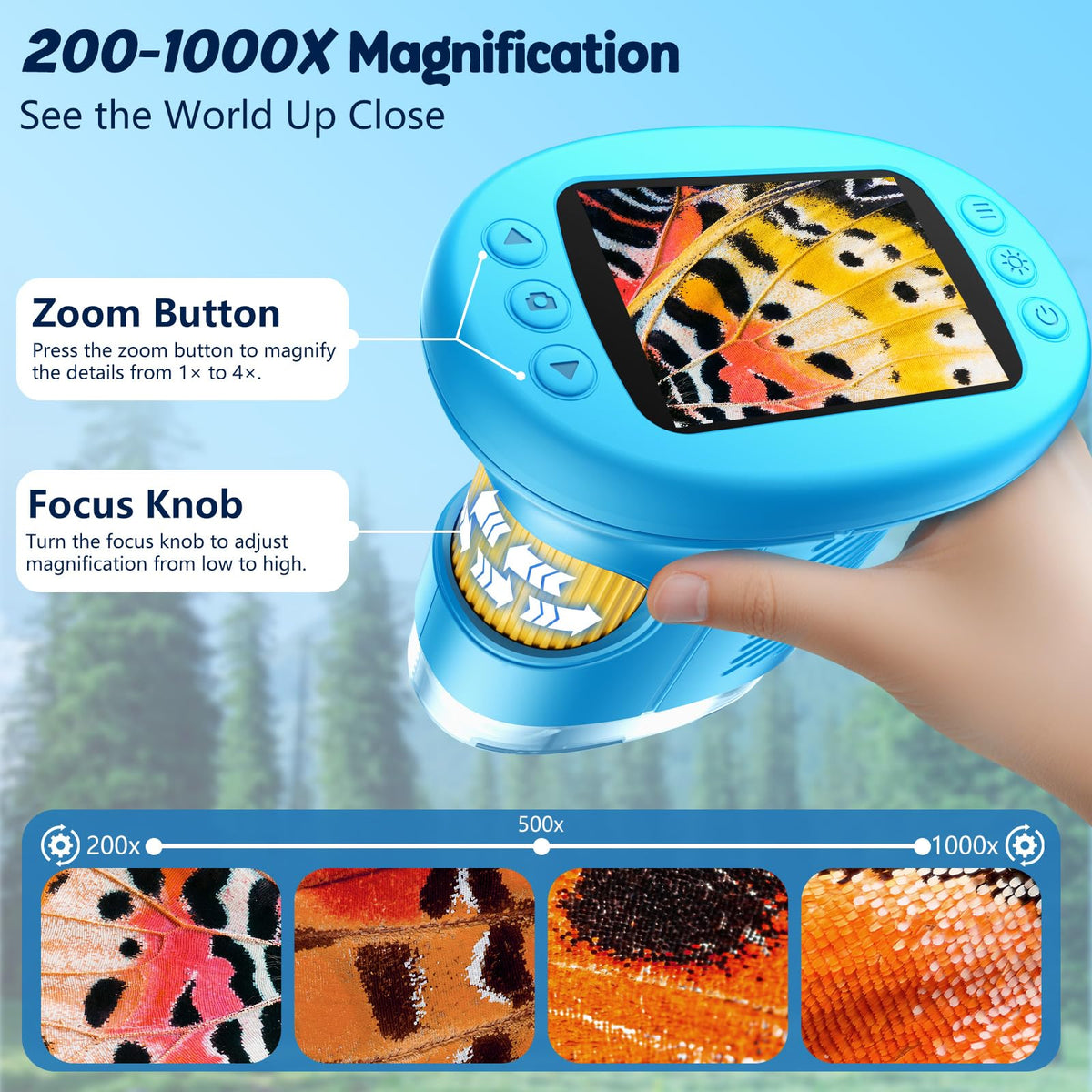 Odatay 4K 1000X Digital Microscope for Kids with 32G Card - Odatay Official Imagery - 6