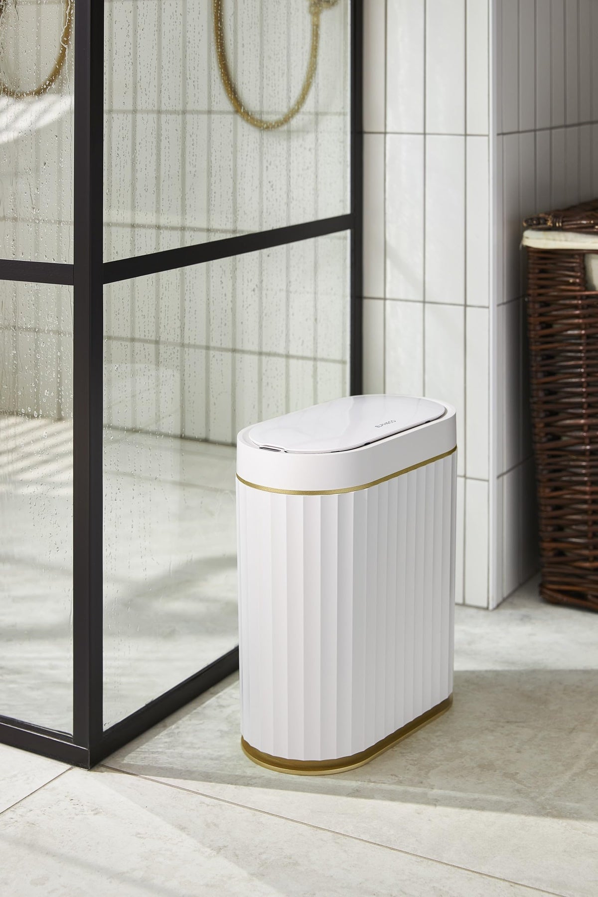 ELPHECO Bathroom Trash Can with Lid 2 Gallon Motion Sensor - ELPHECO Official Imagery - 3