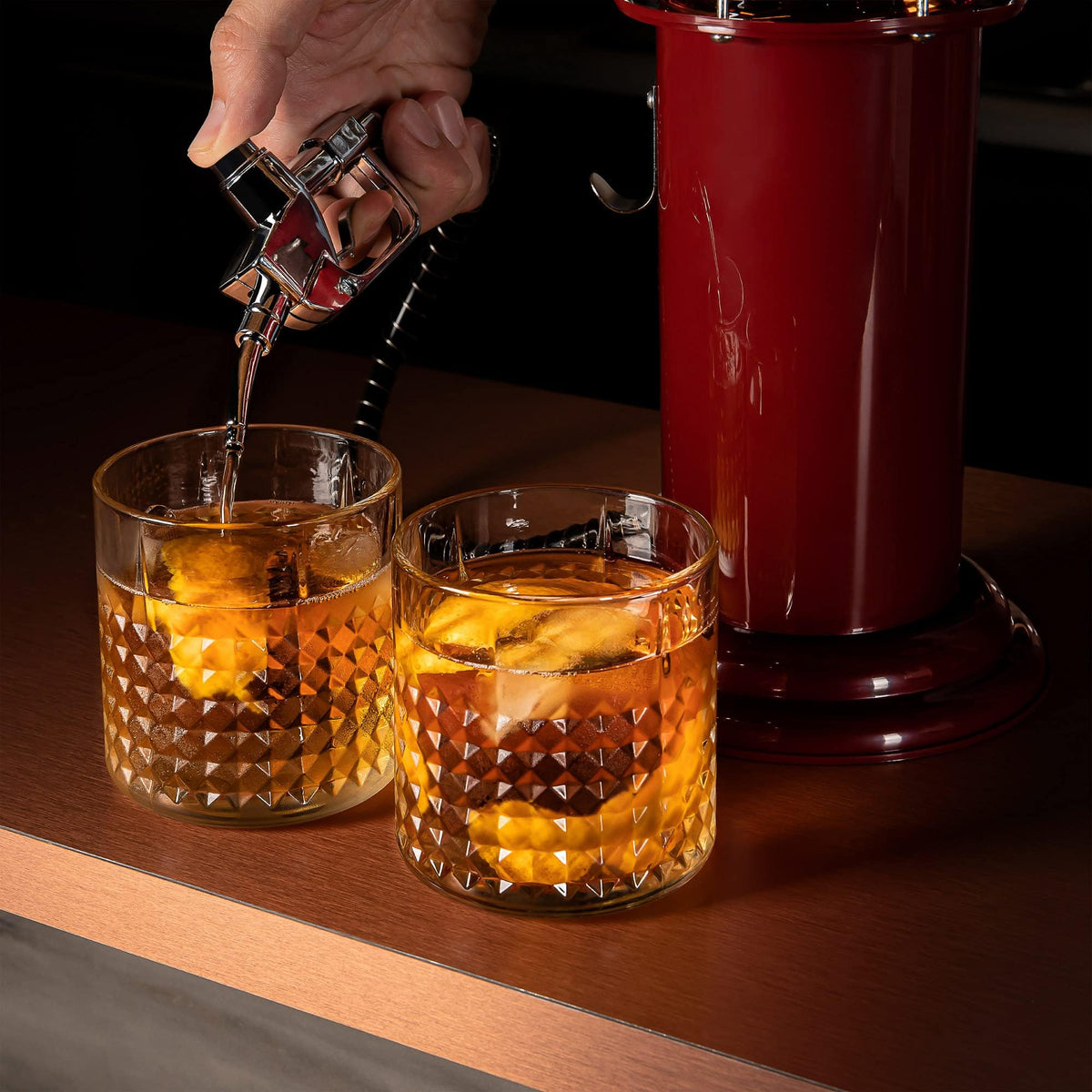 BLKSMITH Pump Liquor Dispenser for Home Bar - BLKSMITH Official Imagery - 6
