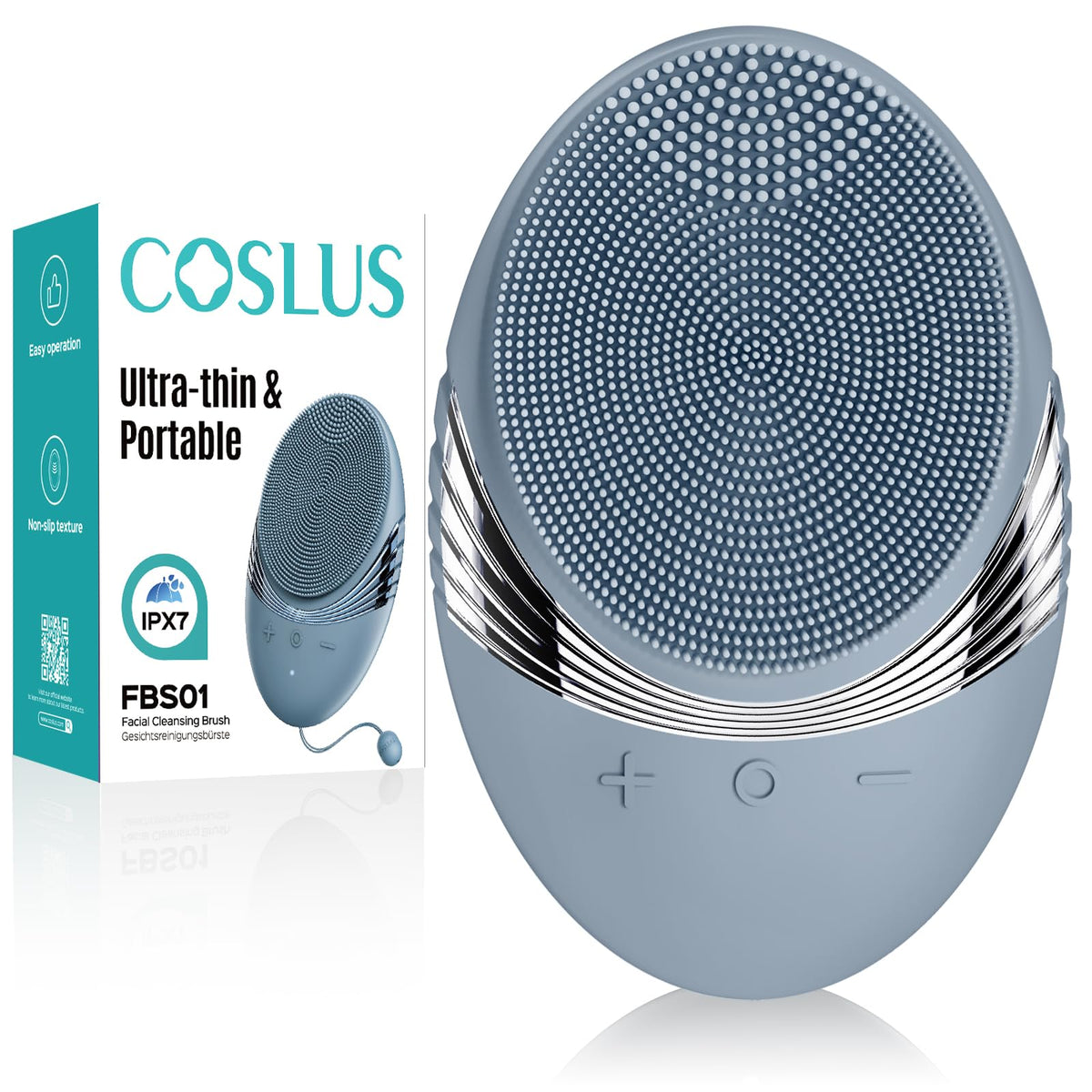 COSLUS FBS01 Facial Cleansing Brush Face Scrubber Compact - COSLUS Official Imagery - 8
