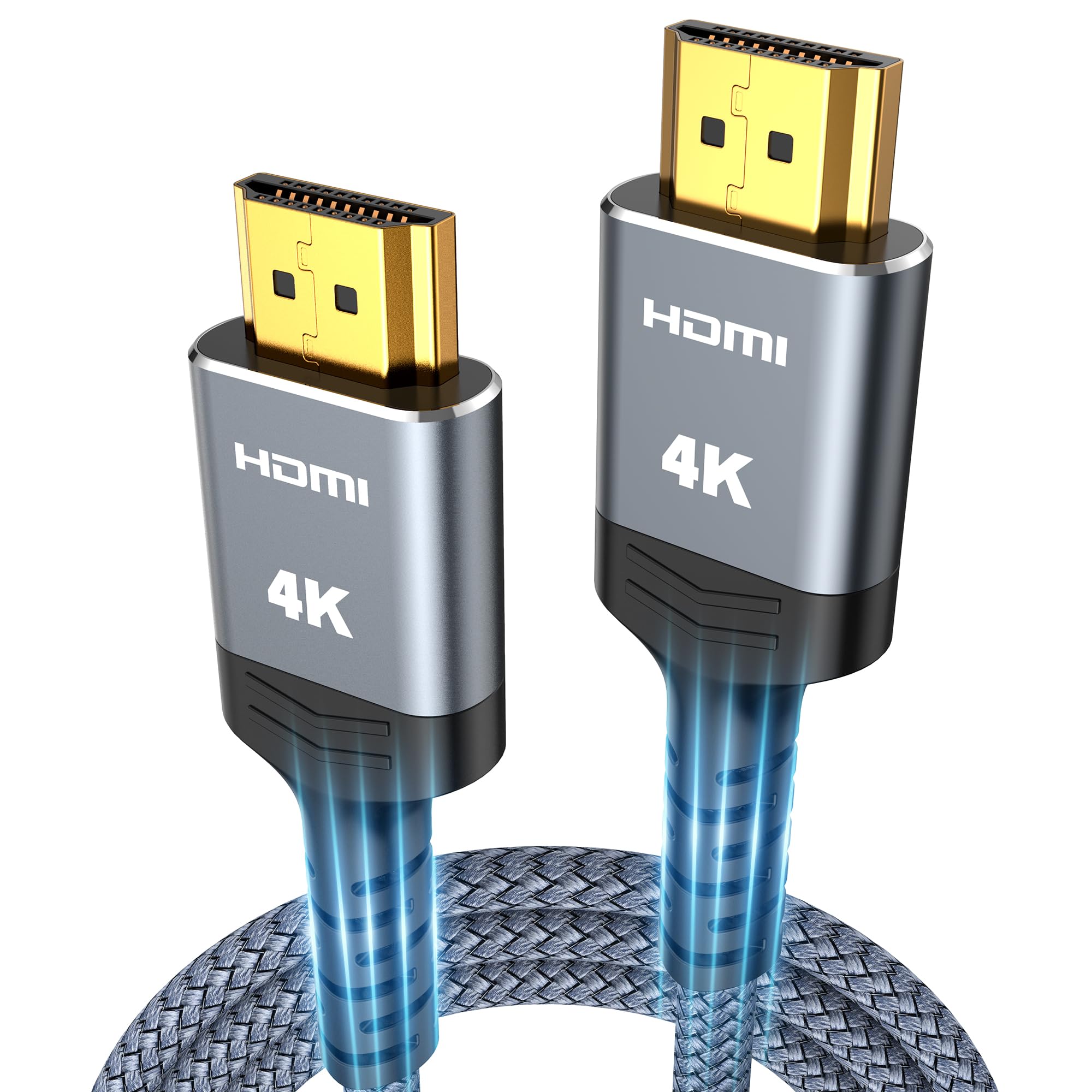 Highwings HDMI Cable 6.6 ft, 4K Ultra High Speed HDMI to HDMI Cor by Highwings - Angle View 1