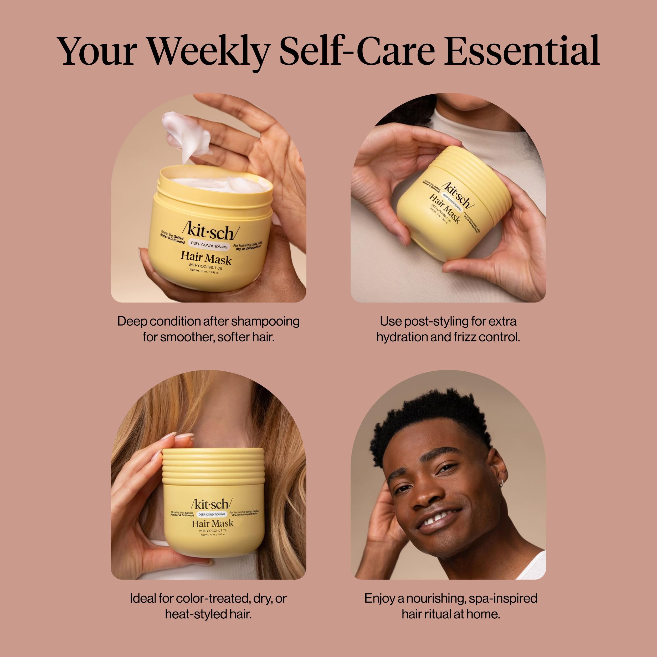Elefair Tech Kitsch Moisturizing Coconut Oil Hair Mask for Damaged Hair - Elefair Tech Official Product View 6
