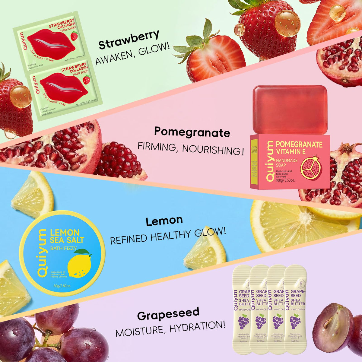 Fruit Skincare Birthday Gift Set for Teenage Girls Women 20 - QUIYUM Official Imagery - 4