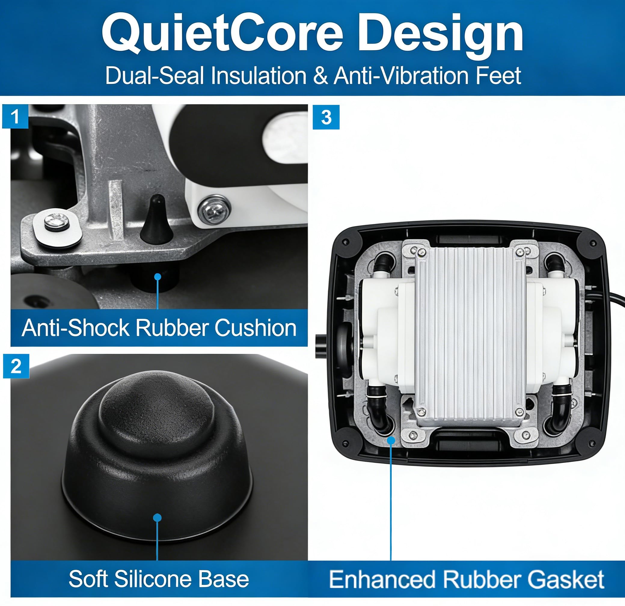 sigfee Linear Air Pump 856 GPH Outdoor Silent for Aeration - sigfee Official Product View 4