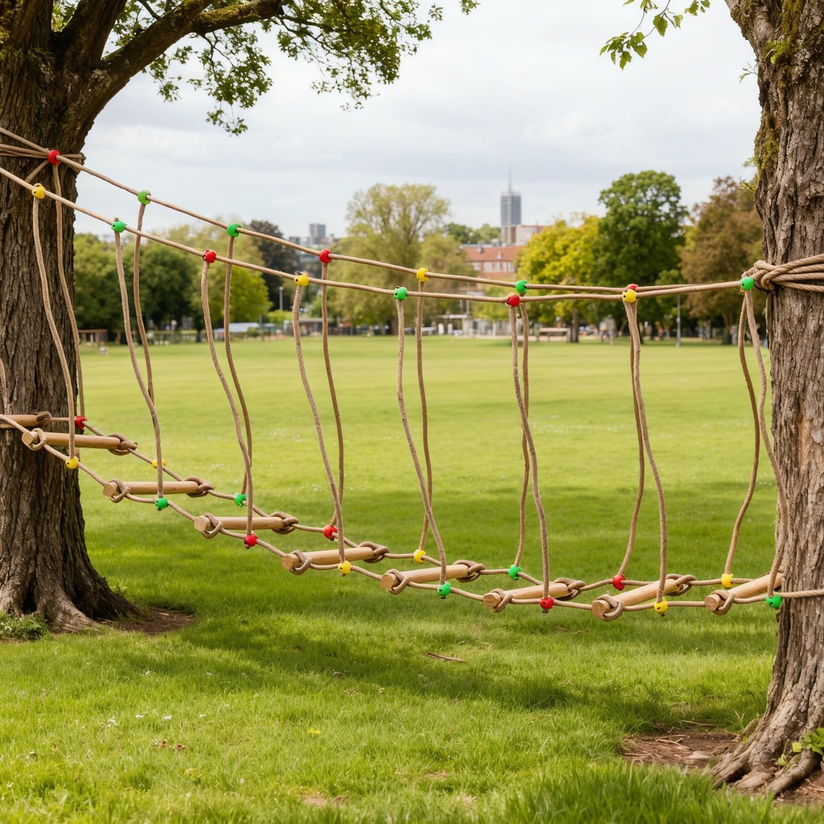 Goldmeet Outdoor Rope Bridge 2M 6 56FT Climbing Rope Ladder - Goldmeet Official Imagery - 7