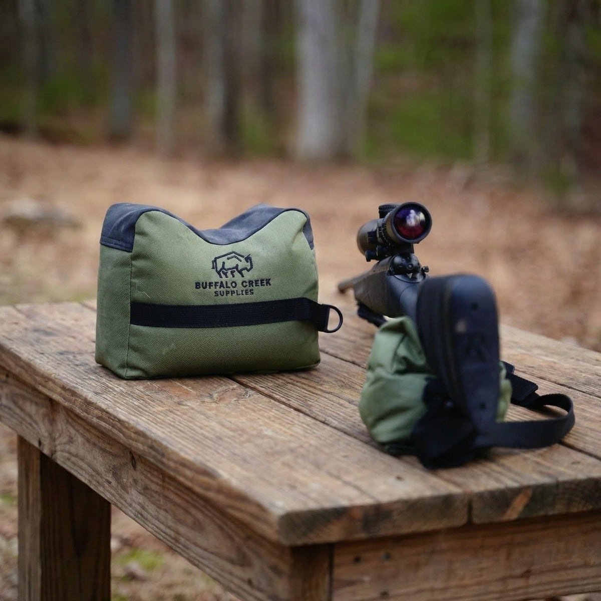 Shooting Bag All Weather Rifle Rest Sandbag for Bench - Buffalo Creek Supplies Official Imagery - 7