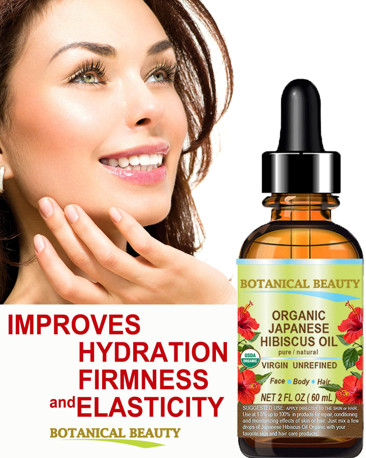 Botanical Beauty Organic HIBISCUS OIL JAPANESE 100 Pure - Botanical Beauty Official Imagery - 4