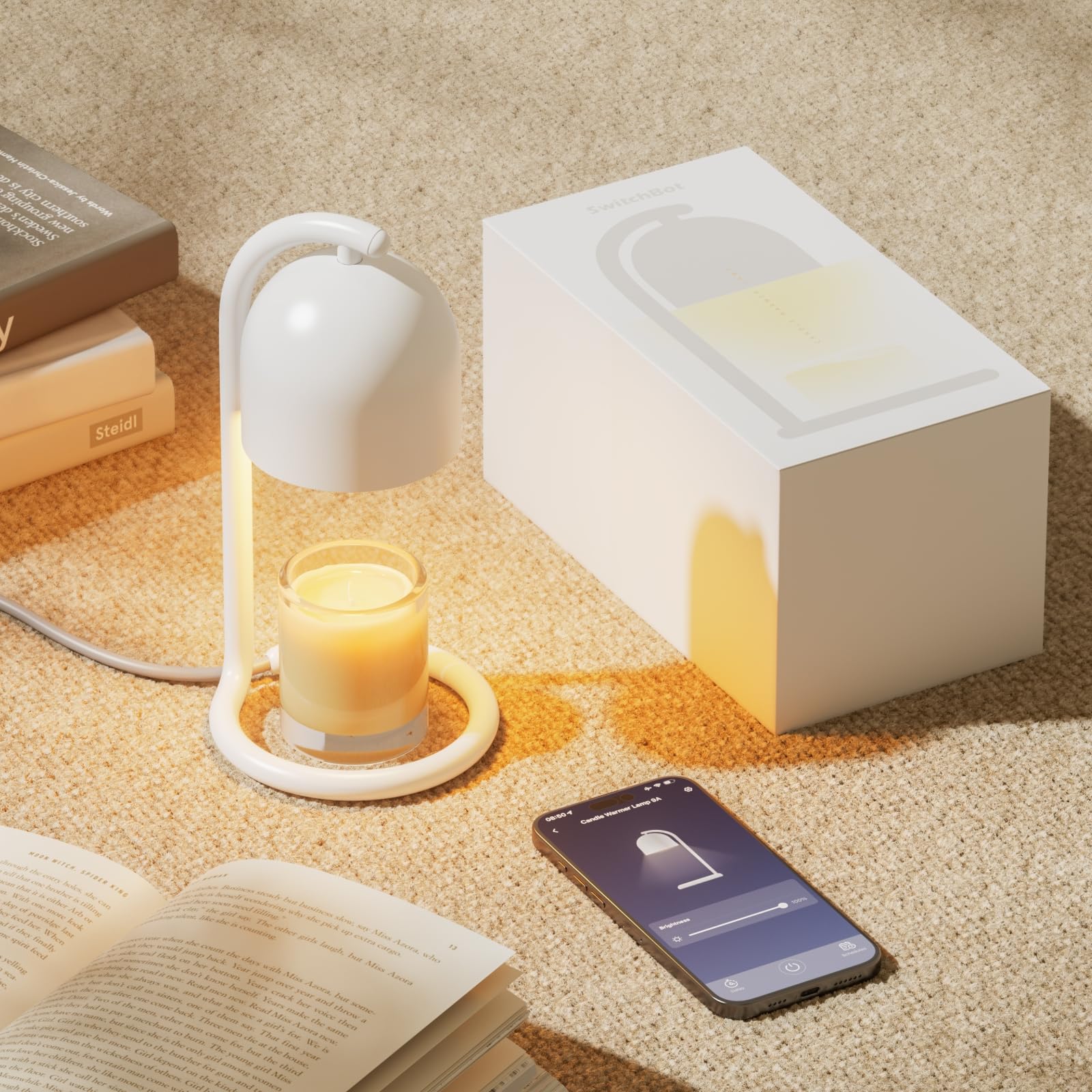 SwitchBot Smart Candle Warmer Lamp App & Voice Control, Flameless - SwitchBot Official Product View 10