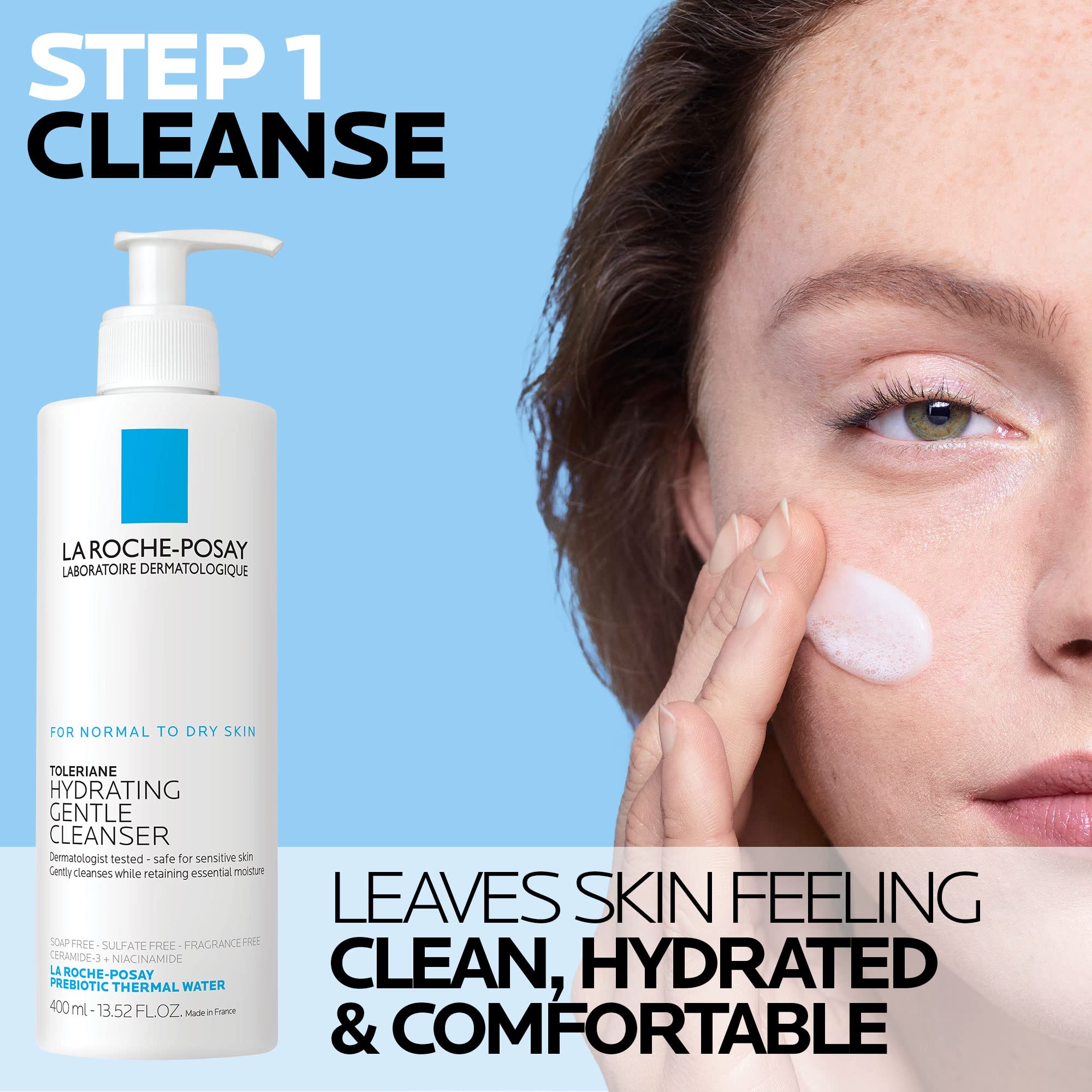 La Roche-Posay Toleriane Hydrating Gentle Facial Cleanser, with - Generic