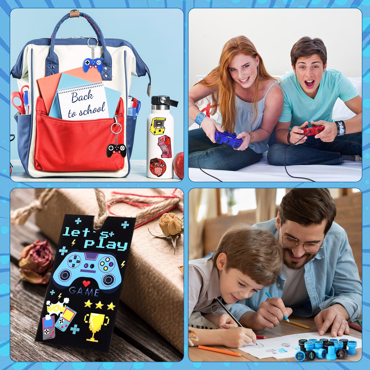 Sayglossy 251 Pcs Cool Video Game Party Favors Set Birthday - Sayglossy Official Imagery - 7