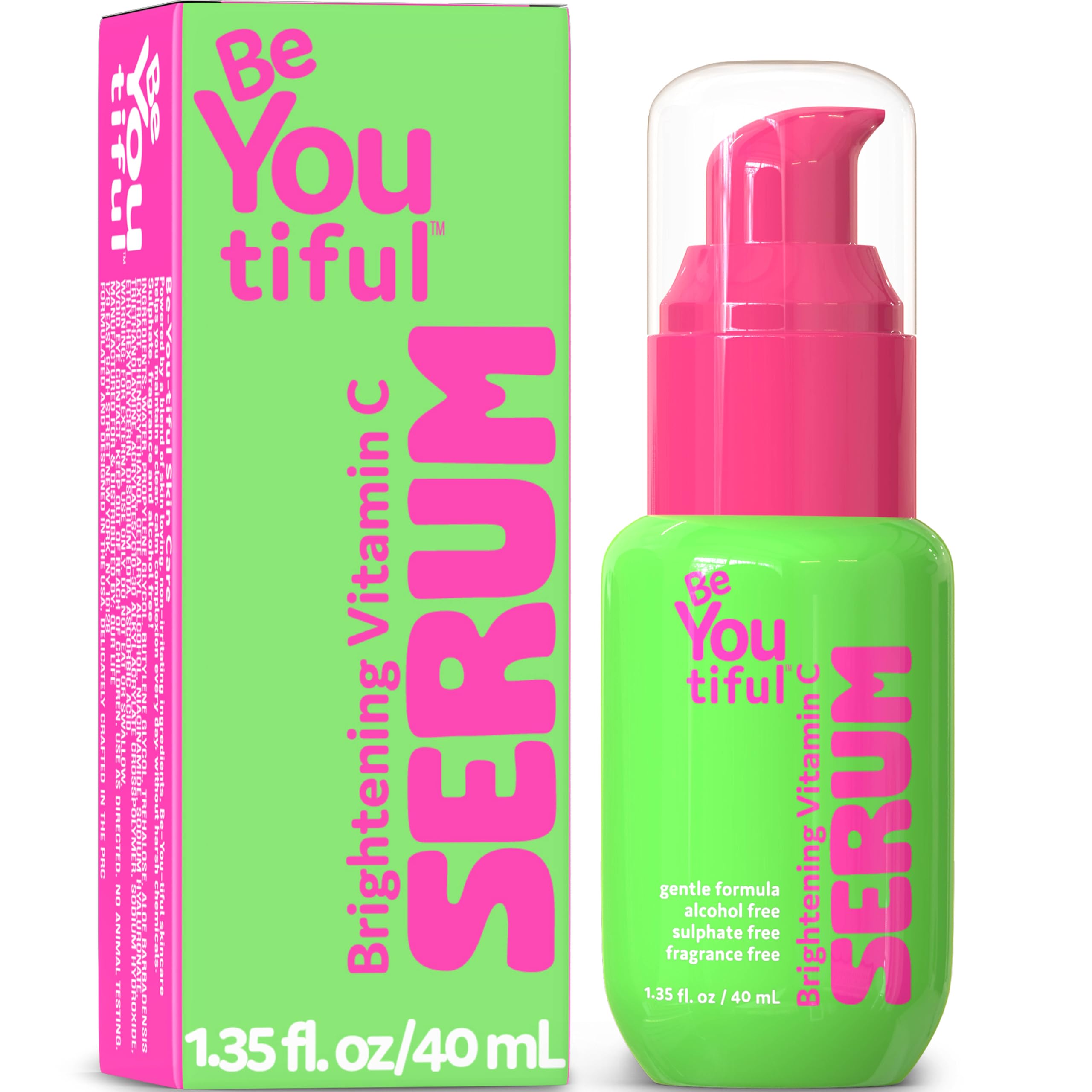 BeYoutiful Vitamin C Face Serum, Preppy Skin Care for Teens, - Product Imagery