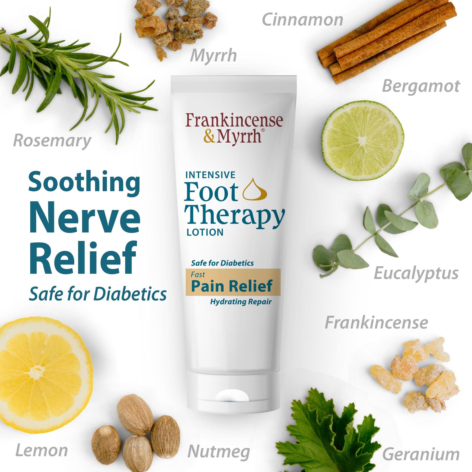 FRANKINCENSE & MYRRH Intensive Foot Therapy Lotion 3oz 2-Pack