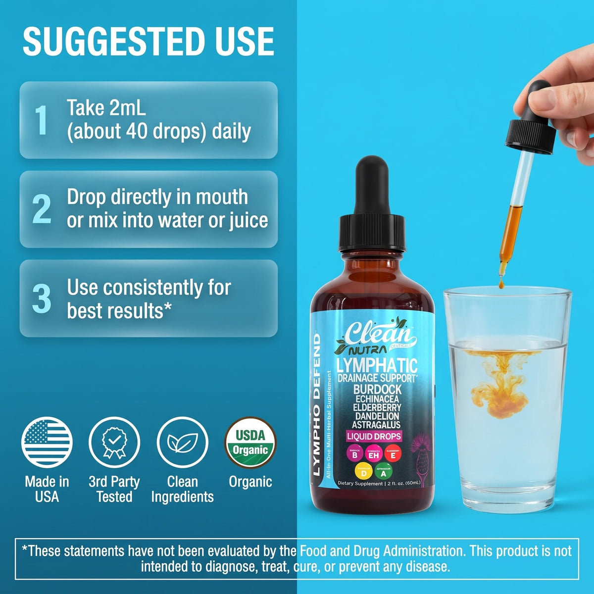 Lymphatic Drainage Drops - Clean Nutraceuticals Official Imagery - 7