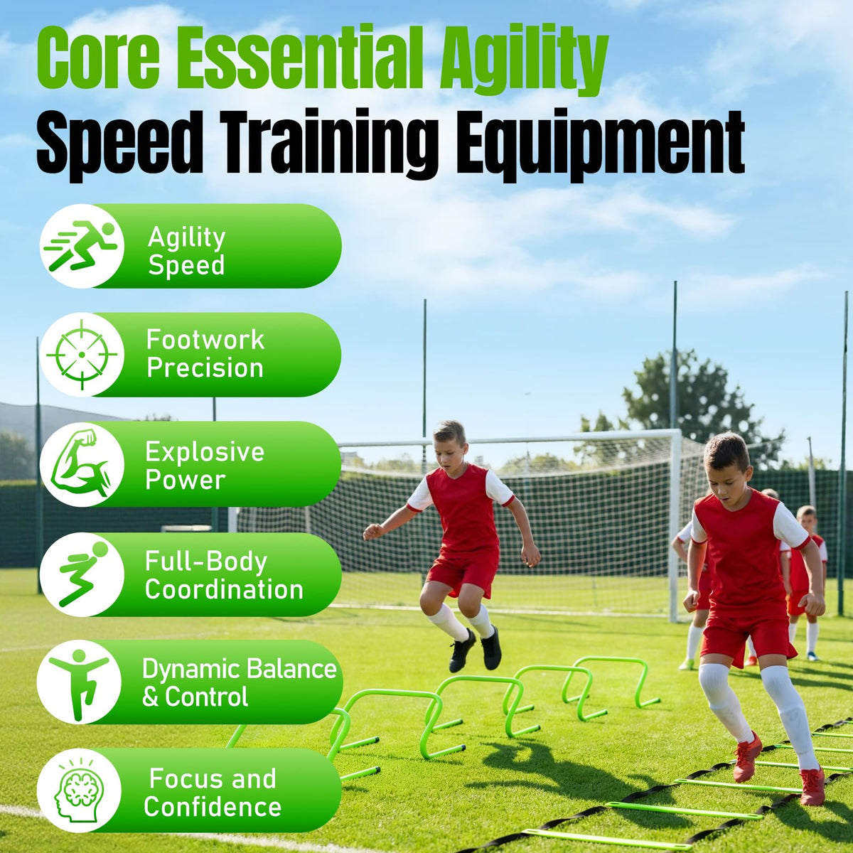 Agility Ladder Soccer Training Equipment Set Speed Agility - SMTPDT Official Imagery - 8