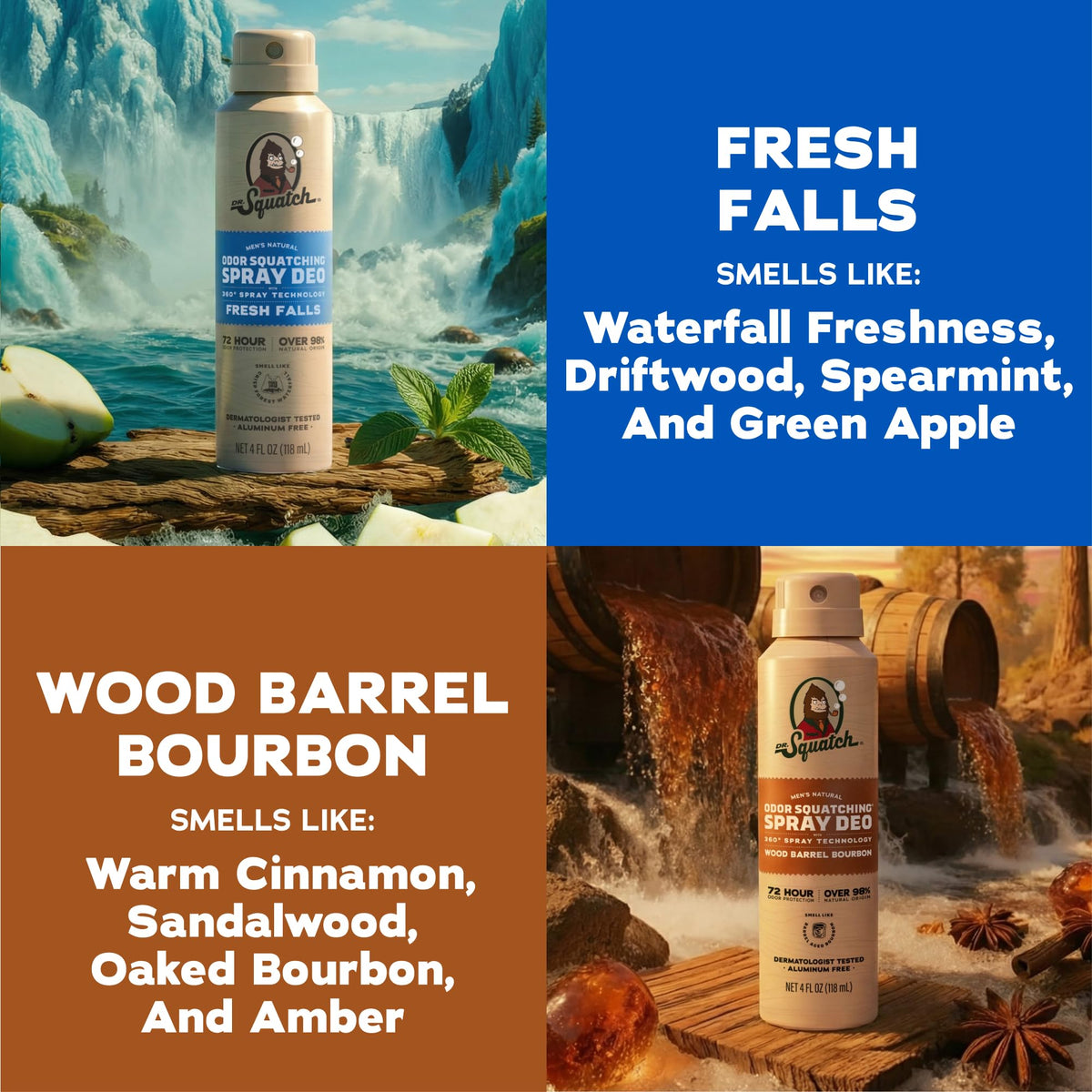 Dr Squatch Spray Natural Deodorant Men Aluminum Free - Dr. Squatch Official Imagery - 3