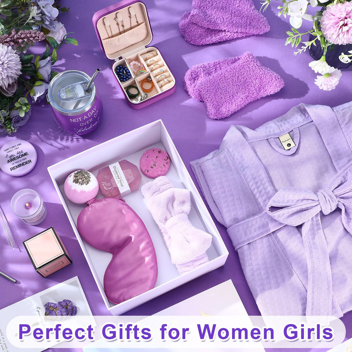 Nuogo 13 Pcs Birthday Gifts for Women Spa Basket Set for - Nuogo Official Imagery - 4