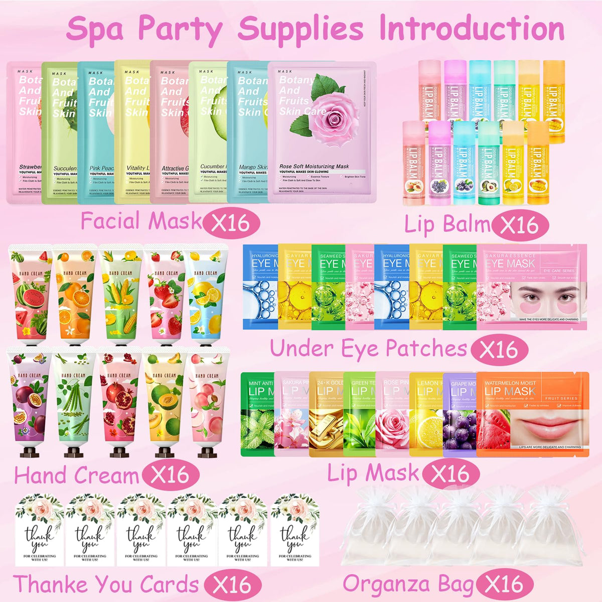 112 Pcs Spa Party Favors For Women Spa Sleepover Party - UYJ, Official Imagery - 3